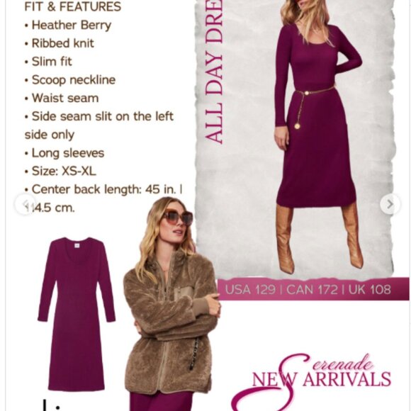 Cabi Any Day Dress in Fuschia Sz L LIKE NEW - Picture 2 of 13